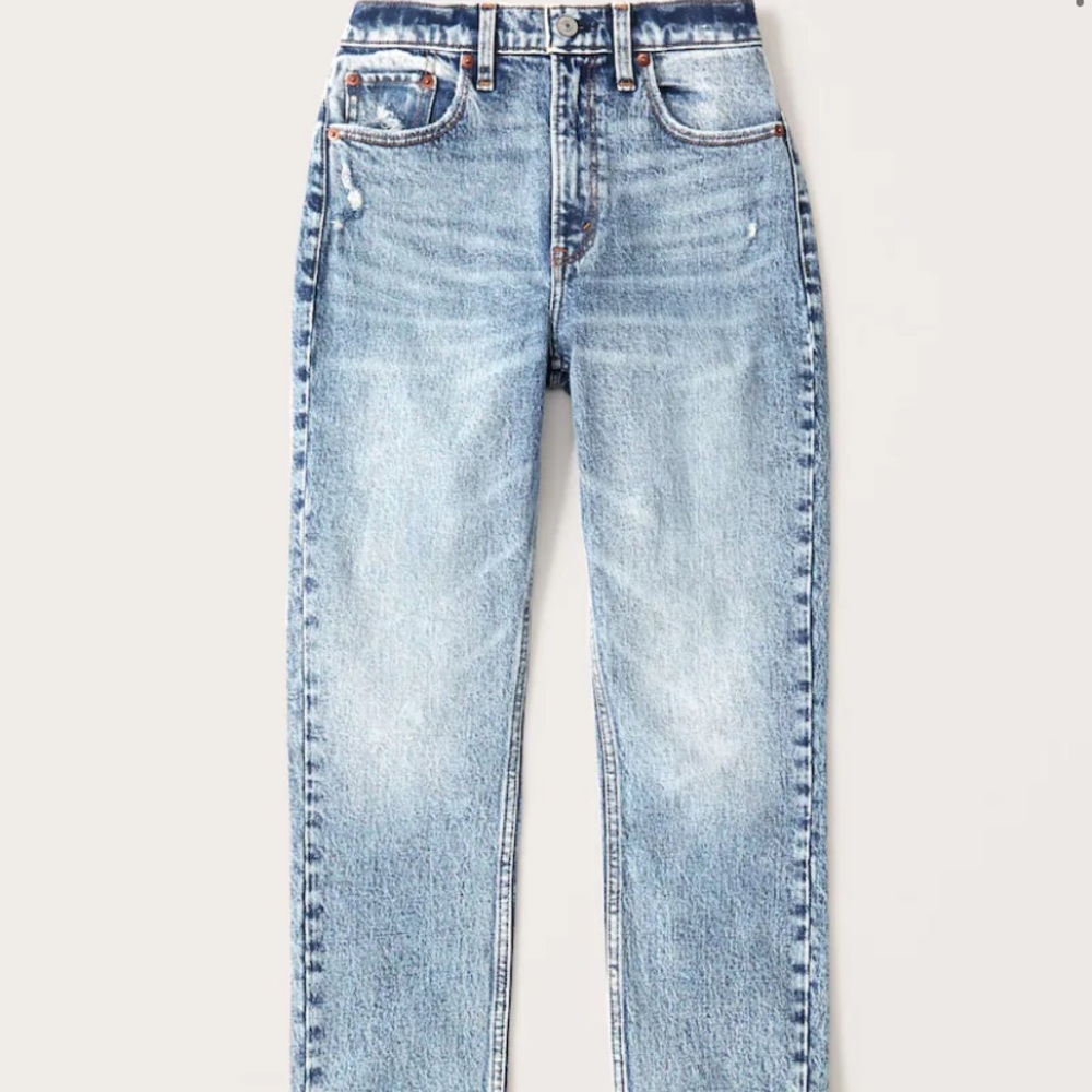 Curve Love High Rise Acid Wash Mom Jeans